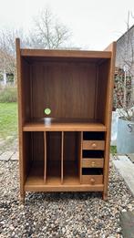 Vintage eikenhouten audiomeubel audio kastje, Ophalen of Verzenden, Zo goed als nieuw