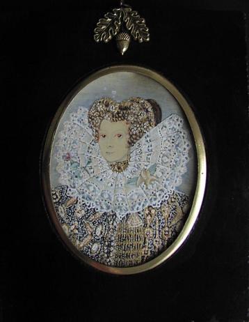 Miniatuur Nr.25 - Elizabeth I - op IV- ANTIEK beschikbaar voor biedingen