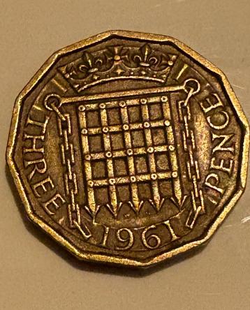 Engelse Three Pence 1961 beschikbaar voor biedingen