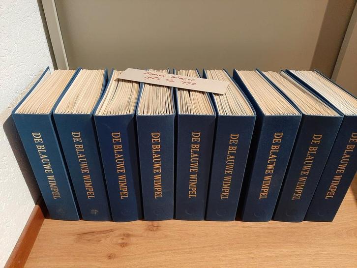 Blauwe Wimpel jaargangen 1984 t/m 1992 in mappen, Verzamelen, Scheepvaart, Zo goed als nieuw, Boek of Tijdschrift, Ophalen of Verzenden