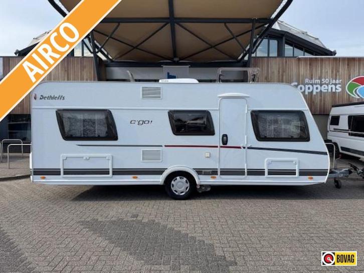 Dethleffs C'Go 515 RE 2018 Airco,Mover,Tent!!!, Caravans en Kamperen, Caravans, Bedrijf, tot en met 4, 1250 - 1500 kg, Standaardzit