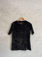 Velvet shirt met sterren • Maat S • Jazlyn, Kleding | Dames, T-shirts, Maat 38/40 (M), Zwart, Ophalen of Verzenden, Zo goed als nieuw