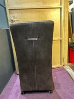 3 Suède Stoelen met Wieltjes - Eetkamer/Vergadering, Ophalen, Gebruikt, Stof, Drie