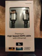 Premium high speed hdmi cable with ethernet, Computers en Software, Pc- en Netwerkkabels, Ophalen of Verzenden, Zo goed als nieuw