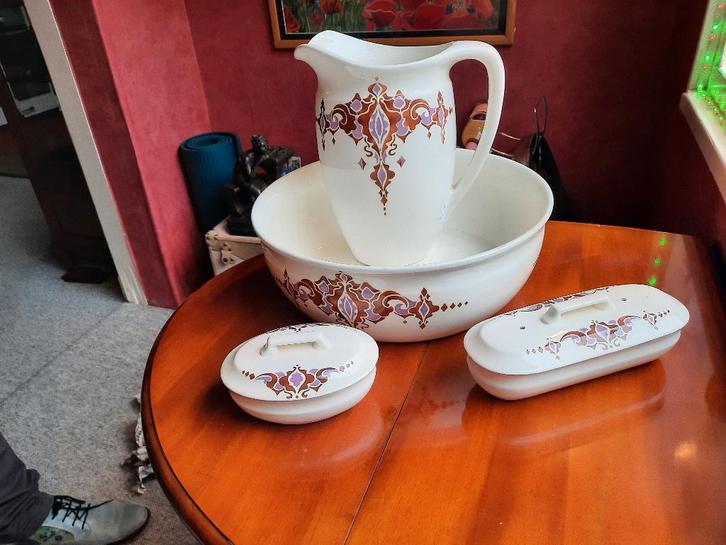 Amsterdamse school lampetstel groningen ca 1930, Antiek en Kunst, Antiek | Keramiek en Aardewerk, Ophalen of Verzenden