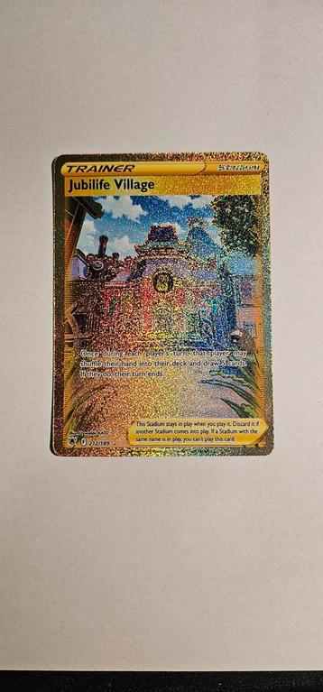 Jubilife Village Gold Card 212/189 - Perfect! beschikbaar voor biedingen