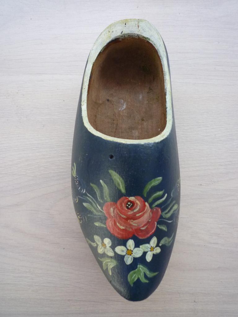 683 BESCHILDERDE KLOMP VOOR PLANTJE, Overige materialen, Nieuw, Ophalen of Verzenden, Balkon