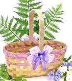 Zeer luxe ovale lila strooimandje., Ophalen of Verzenden, Nieuw, Feestartikel, Geboorte of Huwelijk