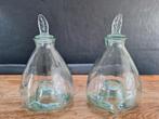 vintage paar glazen wespen vliegen-vanger met stolp h= 30cm, Ophalen of Verzenden, Huis en Inrichting