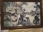 Prachtig oud Delftsblauw tegeltableau van J. C. v Hunnik., Antiek en Kunst, Kunst | Schilderijen | Klassiek, Ophalen of Verzenden