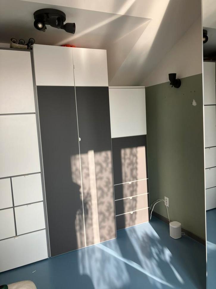 Kledinkast Ikea Platsa, Huis en Inrichting, Kasten | Kledingkasten, Gebruikt, 150 tot 200 cm, 50 tot 100 cm, 25 tot 50 cm, Met lade(s)