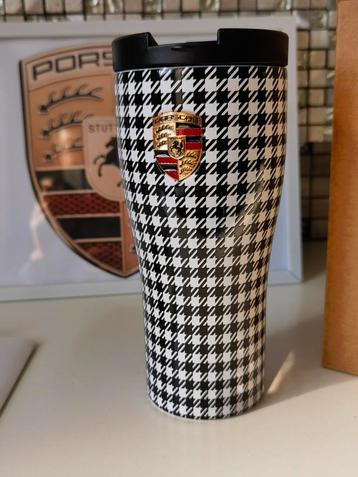 Nieuw origineel porsche thermo beker met Pepita heritage pat beschikbaar voor biedingen