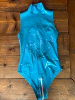 Halter Bodysuit / Latex / Maat S, Verzenden, Blauw, Body of Korset