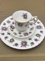 Royal Albert SWEET VIOLETS  TRIOOTJE 🎄🎁🎄🎁, Ophalen of Verzenden, Zo goed als nieuw, Porselein, Kop en/of schotel