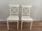 Witte eetkamerstoel IKEA, Huis en Inrichting, Stoelen, Ophalen, Gebruikt, Twee, Wit