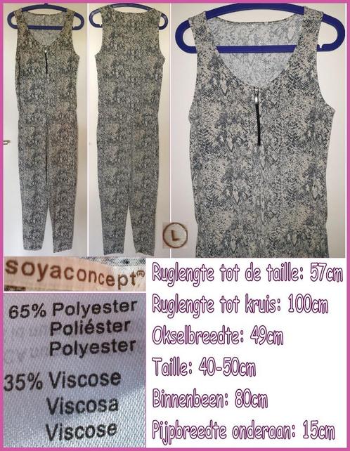 SOYA CONCEPT  jumpsuit beige-olijf maat L nieuw, Kleding | Dames, Jumpsuits, Nieuw, Maat 38/40 (M), Overige kleuren, Ophalen of Verzenden