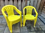 4 knalgele tuinstoelen!, Tuin en Terras, Tuinstoelen, Ophalen, Zo goed als nieuw, Kunststof, Stapelbaar
