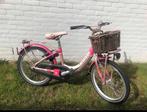 Roze Batavus Meisjesfiets 20 inch met Mand, Ophalen, Gebruikt, 20 inch, Handrem