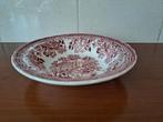 Vintage rood Tonquin by Myott schaaltje, Gebruikt, Keramiek, Ophalen of Verzenden, Schaal of Schalen
