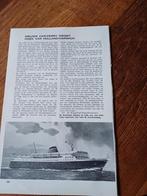 Artikel ferryboot Koningin Juliana Hoek van Holland Harwich, Verzamelen, Ophalen of Verzenden