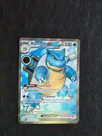 Blastoise EX 151 Near Mint, Hobby en Vrije tijd, Verzamelkaartspellen | Pokémon, Ophalen of Verzenden, Zo goed als nieuw, Losse kaart