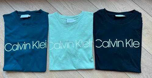Calvin Klein t-shirs, 3x, maat M, Kleding | Heren, T-shirts, Zo goed als nieuw, Maat 48/50 (M), Zwart, Ophalen of Verzenden