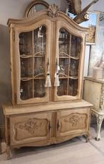 Prachtig Queen ann vitrinekast( Eikenhout), Huis en Inrichting, Kasten | Vitrinekasten, 200 cm of meer, Mandysmaison, 5664HM, Eikenhout