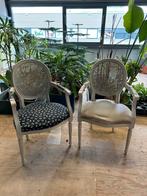 Brocante stoelen vintage klusproject, Huis en Inrichting, Stoelen, Twee, Gebruikt, Ophalen
