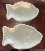 2 Petrus Regout Vis Puddingvormen - Gemerkt, Gebruikt, Overige typen, Ophalen of Verzenden, Overige stijlen