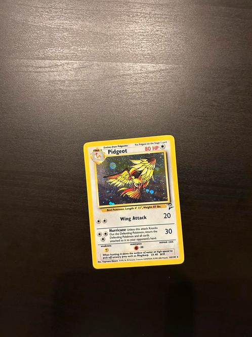 Pokemon - Pidgeot Holo BS2, Hobby en Vrije tijd, Verzamelkaartspellen | Pokémon, Nieuw, Losse kaart, Foil, Ophalen of Verzenden