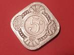 5 cent 1913, Postzegels en Munten, Munten | Nederland, Verzenden, Koningin Wilhelmina, 5 cent, Losse munt