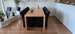 Te koop : Zware “ blank eiken “ eettafel, Huis en Inrichting, Tafels | Eettafels, Strak, Gebruikt, Eikenhout, 200 cm of meer
