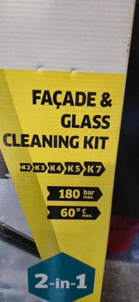 Kärcher Gevel- en Glasreinigingsset, Tuin en Terras, Hogedrukreinigers, Nieuw, Elektrisch, Met regelbare waterdruk, Met autostop en -start