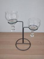 Waxinelichthouder., Gebruikt, 25 tot 50 cm, Zwart, Ophalen of Verzenden