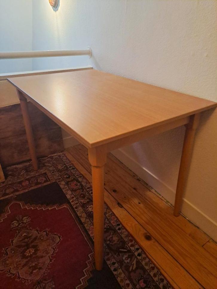 Houten Eettafel / Bureau, Huis en Inrichting, Tafels | Eettafels, 50 tot 100 cm, 100 tot 150 cm, Rechthoekig, Ophalen