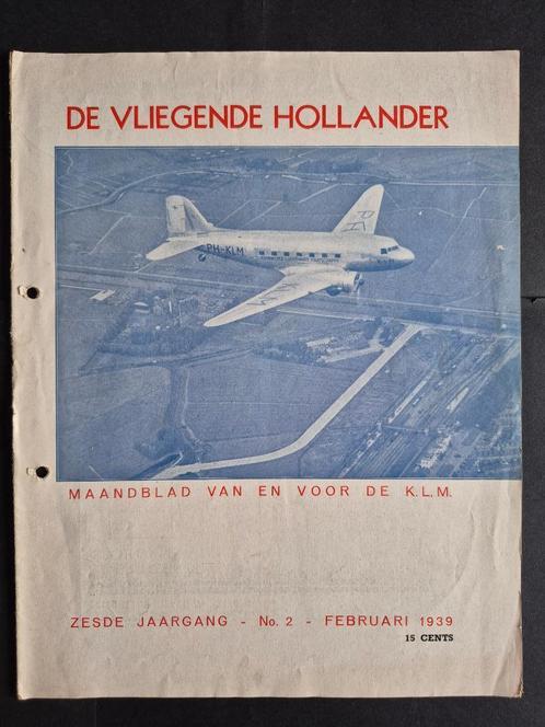 Magazine De Vliegende Hollander uit 1939 (K1207), Verzamelen, Luchtvaart en Vliegtuigspotten, Gebruikt, Boek of Tijdschrift, Ophalen of Verzenden