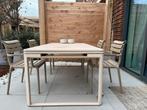 Fermob uitschuifbare tuintafel kleur taupe, Eettafel, 6 zitplaatsen, Aluminium, Ophalen of Verzenden