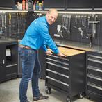 Gereedschapswagen met 5 lades en houten werkblad, Ophalen, Zo goed als nieuw