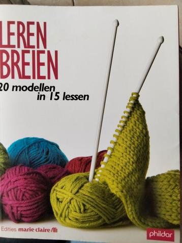 Leren breien  marie claire books phildar beschikbaar voor biedingen