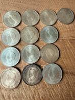 Ruim 800 gram Diverse zilveren munten, Koningin Juliana, Zilver, Ophalen of Verzenden, Losse munt