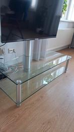 Spectral glazen TV-Meubel, Huis en Inrichting, Ophalen, 100 tot 150 cm, Zo goed als nieuw, Glas