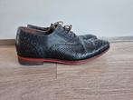 Floris van bommel schoenen krokodillen leer donkerblauw, Ophalen of Verzenden, Zo goed als nieuw, Blauw