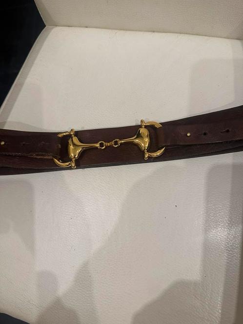 Purdey bruine leren ceintuur, Kleding | Dames, Riemen en Ceinturen, Zo goed als nieuw, Bruin, Verzenden