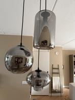 Moderne hanglamp met smoke glas –  (Barco), Ophalen, Zo goed als nieuw, Glas, 50 tot 75 cm