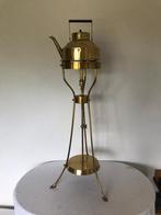 Koperen Stel Ketel met Standaard Brander Koper Statief KDM, Antiek en Kunst, Ophalen of Verzenden, Koper