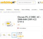Osram PL-CORE AC-2000-840-230V-G2, Muziek en Instrumenten, Nieuw, Ophalen of Verzenden, Licht