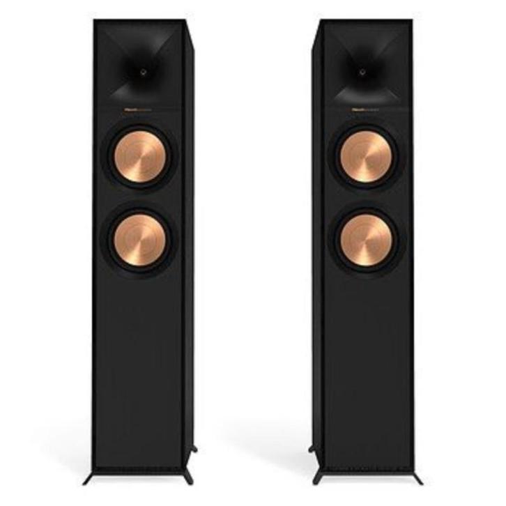 Klipsch: R-600F Vloerstaande Speaker - 2 stuks - Zwart, Audio, Tv en Foto, Luidsprekers, Nieuw, Front, Rear of Stereo speakers
