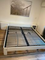 Mooie!! wit auping auronde tweepersoonsbed lattenbodems, Wit, Tweepersoons, Ophalen of Verzenden, Zo goed als nieuw