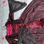 gothic, alternatieve bordeaurode jurk, Kleding | Dames, Overige typen, Zwart, Maat 42/44 (L), Nieuw
