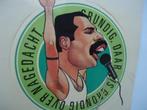 sticker oud Freddy Mercury QUEEN pop rock band strip retro, Verzamelen, Verzenden, Zo goed als nieuw, Bedrijf of Vereniging